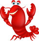 Cute lobster cartoon Wall Decal