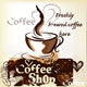 Coffee Shop Poster Grunge