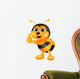 Cute Bee Cartoon Thumb Wall Decal