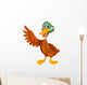 Cute duck cartoon waving Wall Decal