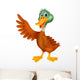 Cute duck cartoon waving Wall Decal
