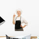 Chef Woman White Uniform Wall Decal