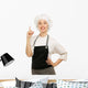 Chef Woman White Uniform Wall Decal