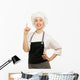 Chef Woman White Uniform Wall Decal
