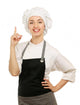 Chef Woman White Uniform Wall Decal