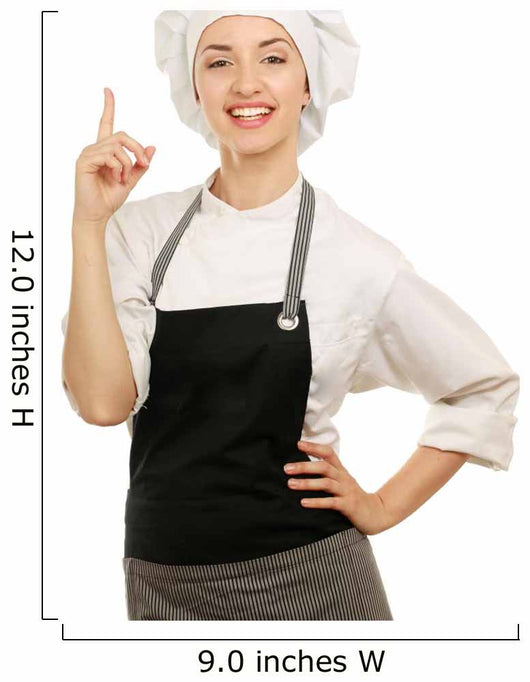 Chef Woman White Uniform Wall Decal