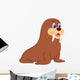 Cute walrus cartoon Wall Decal