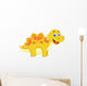 Cute dinosaur cartoon Wall Decal