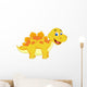 Cute dinosaur cartoon Wall Decal