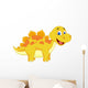 Cute dinosaur cartoon Wall Decal