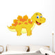 Cute dinosaur cartoon Wall Decal