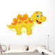 Cute dinosaur cartoon Wall Decal