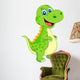Cute dinosaur cartoon Wall Decal