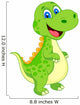 Cute dinosaur cartoon Wall Decal