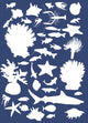 Sea Animals Collection Blue