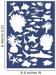 Sea Animals Collection Blue