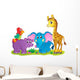 Cute African animals theme image 4 Wall Decal