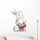 hare playing drum Wall Decal