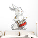 hare playing drum Wall Decal