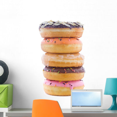 Donut Wall Decal shown on a wall