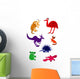 Set of Funny Australian Animals Wall Decal