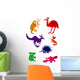 Set of Funny Australian Animals Wall Decal