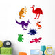 Set of Funny Australian Animals Wall Decal