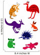 Set of Funny Australian Animals Wall Decal