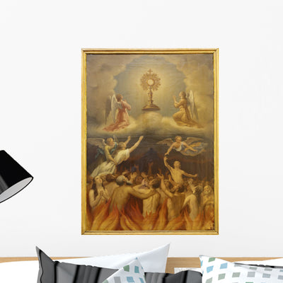 Madrid Eucharist and Souls shown on a wall