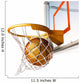 Basket ball centering the basket, close up view. Wall Decal
