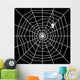 Cobweb with Spider Silhouette