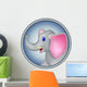 Cute Head Elephant Cartoon Wall Mural