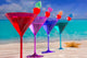 Colorful Cocktail Row with