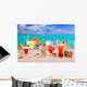 Colorful Tropical Cocktails Beach