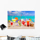 Colorful Tropical Cocktails Beach