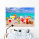Colorful Tropical Cocktails Beach