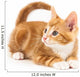 Little red kitten, looking up Wall Decal