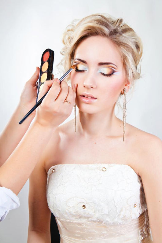 Applying Wedding Makeup Wall Mural