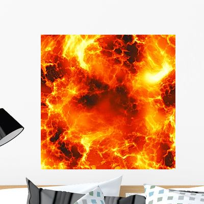 Giant Explosion shown on a wall