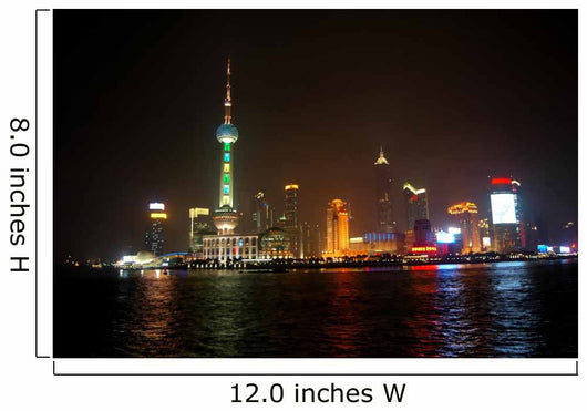 Pudong at Night Wall Mural