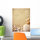shells on sand Wall Mural
