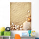 shells on sand Wall Mural