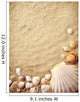 shells on sand Wall Mural