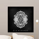 Arabic Islamic Calligraphy of text Eid Mubarak om morden abstrac Wall Mural