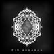 Arabic Islamic Calligraphy of text Eid Mubarak om morden abstrac Wall Mural