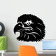 Head Eagle Tattoo Black Wall Decal