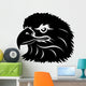Head Eagle Tattoo Black Wall Decal