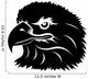 Head Eagle Tattoo Black Wall Decal