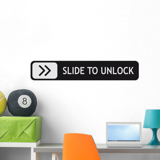 Slide to Unlock Wall Mural