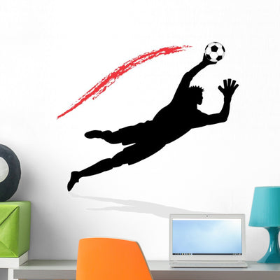 Goalkeeper Action 5 12 shown on a wall